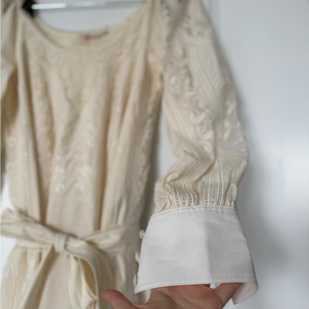 Worn once TORY BURCH Embroidered Poplin Dress $1,898 XS - Picture 12 of 16